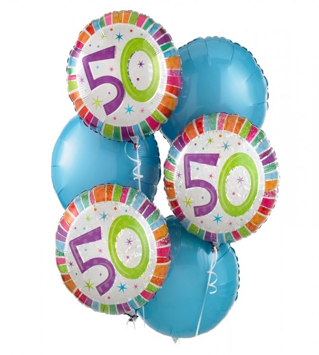 50th Special Birthday Balloon Bouquet