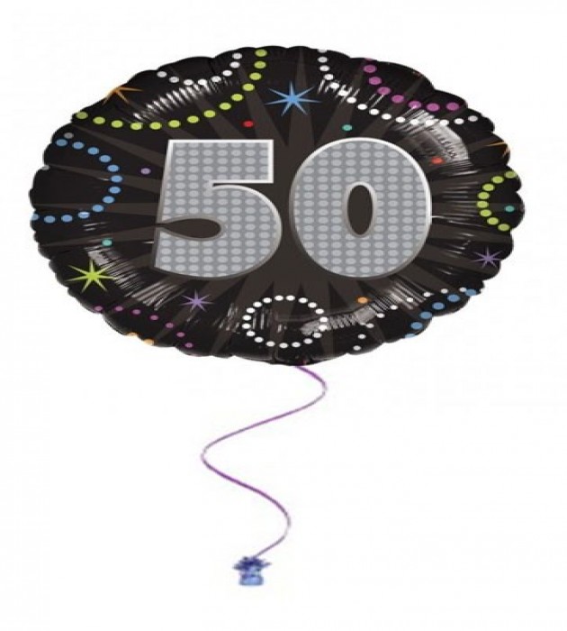 50th Time To Party 18" Foil