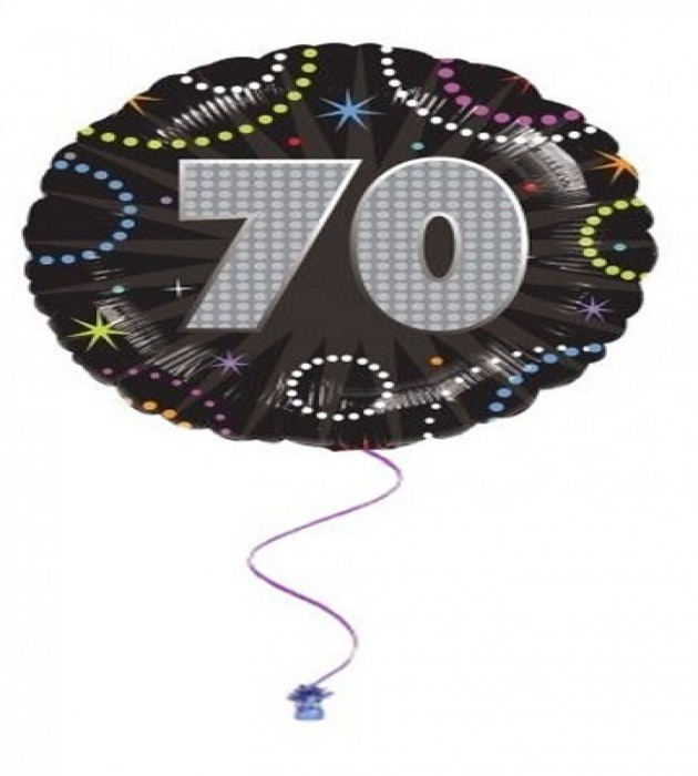 70th Time To Party 18" Foil