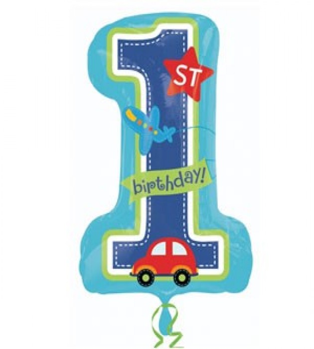 All Aboard SuperShape Balloon 19x28in