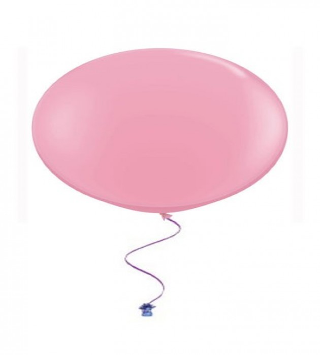 Plain circle balloons pink