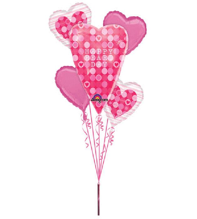 Big! Happy Valentines Day Balloons Bouquet