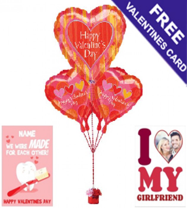Valentine's Day Balloons - Big Hearts