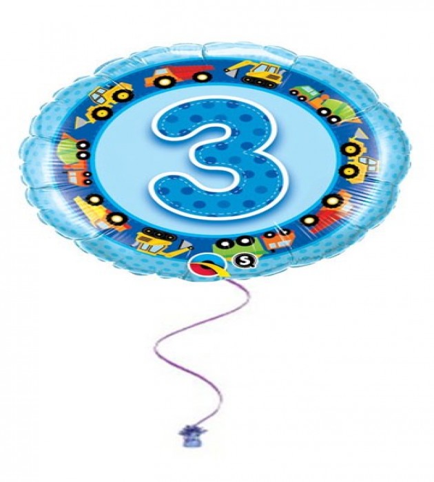 Blue 3rd Birthday Foil