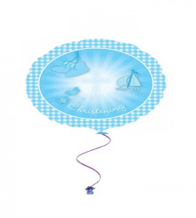 Christening booties Blue
