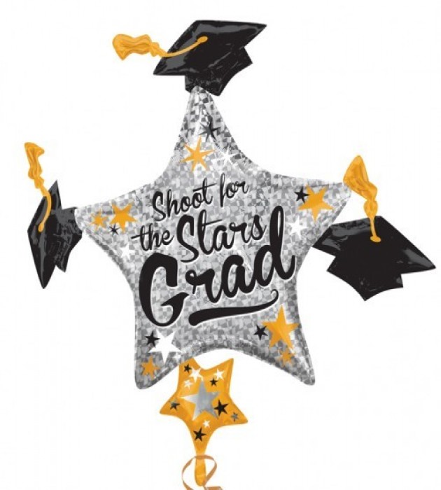 Grad Cap Cluster Super Shape Balloon