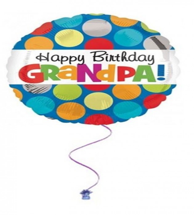 Happy Birthday Grandpa 18" Foil