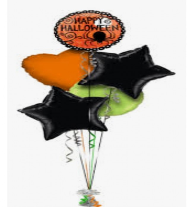 Halloween Balloon Bouquet (5 Balloons)