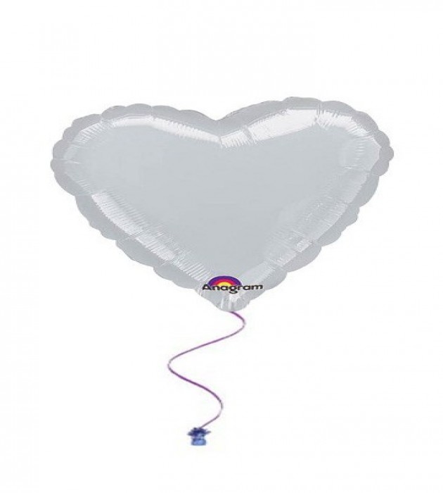 Heart - Silver 18''