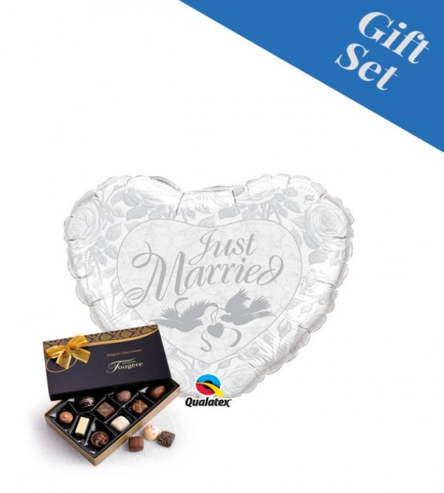 Just Married Silver 18" Foil
