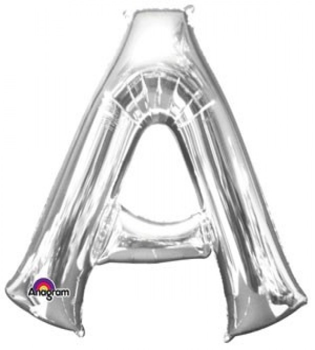 Letter A Silver SuperShape Balloon