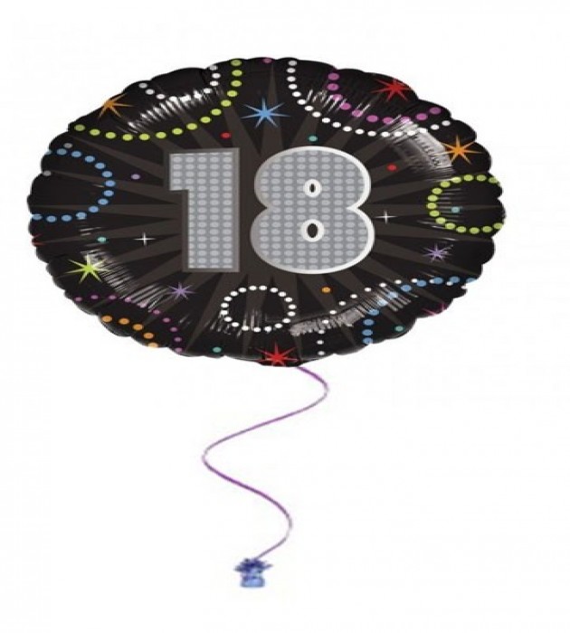 18th Time To Party 18" Foil