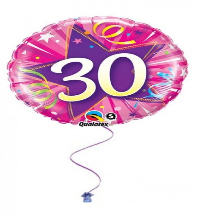 Pink 30th Birthday Foil