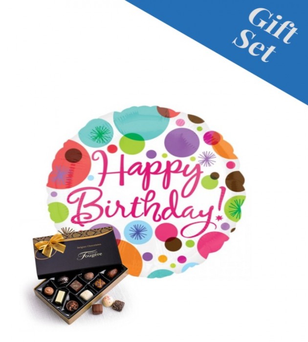 Happy Birthday Polka Dots 18" Foil