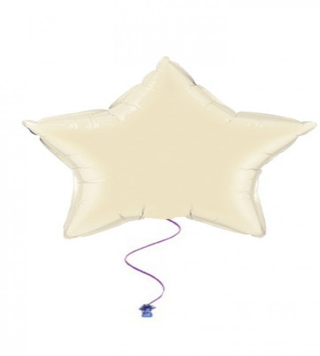 plain star balloons ivory