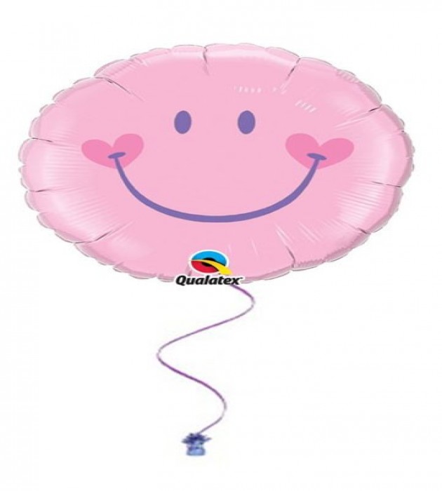 Sweet Smile Face Pink 18" Foil