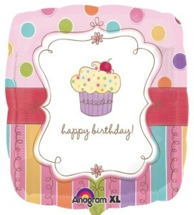 Sweet Stuff Cupcake Foil Balloon 18in