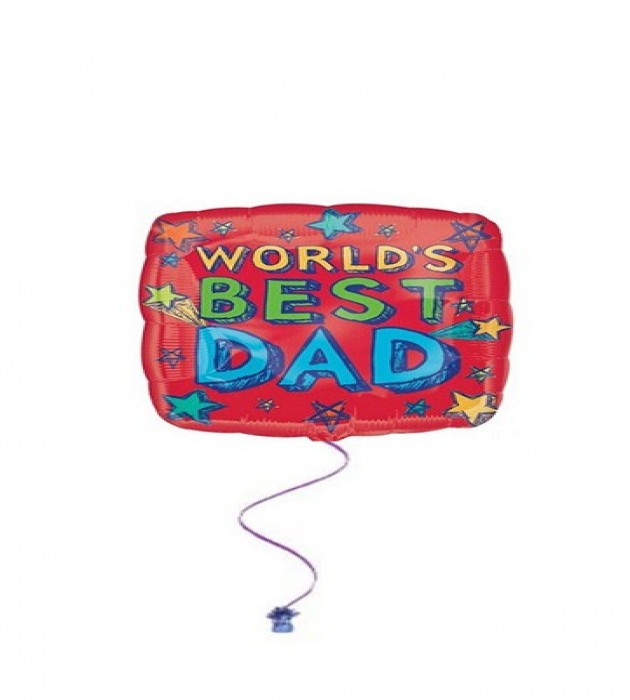 World's Best Dad Foil Balloon 18in