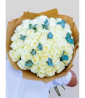 50 WHITE ROSES ❤️