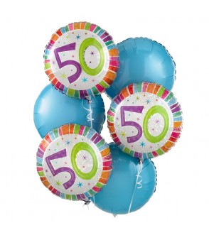 50th Special Birthday Balloon Bouquet