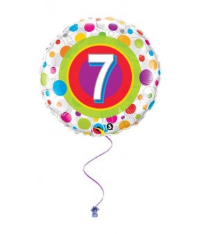 7th Dots Birthday Foil