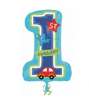 All Aboard SuperShape Balloon 19x28in