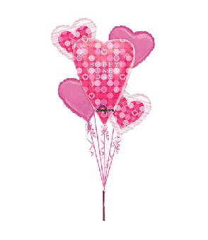 Big! Happy Valentines Day Balloons Bouquet