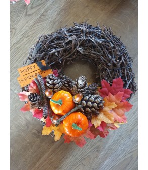 Bramble Style Halloween Wreath