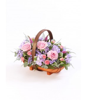 Mixed Basket – Pink & Lilac