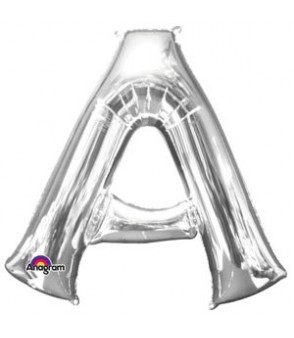 Letter A Silver SuperShape Balloon