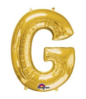 Letter G Gold SuperShape Balloon
