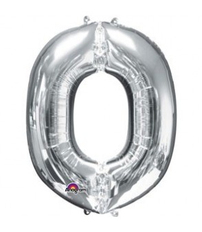 Letter O Silver SuperShape Balloon