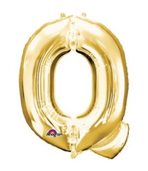 Letter Q Gold SuperShape Balloon