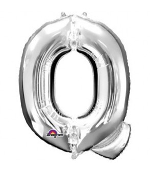 Letter Q Silver SuperShape Balloon