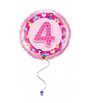 Pink 4th Birthday Foil