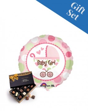 Baby Girl Carriage 18 Foil balloon