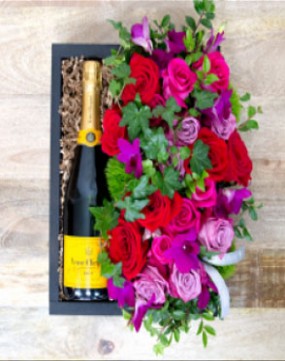Champagne Flower Crate