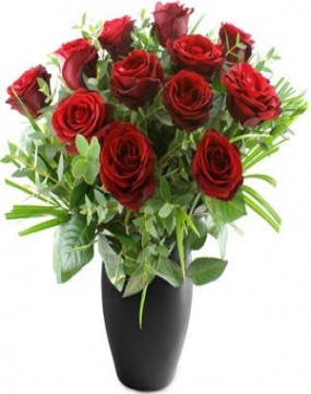 Dozen Red Roses & Free Chocolates
