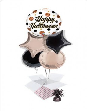 Happy Halloween Balloon Bouquet (5 Balloons)