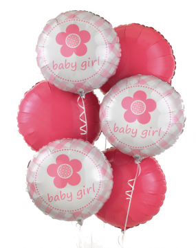 It's A Girl Balloon Bouquet