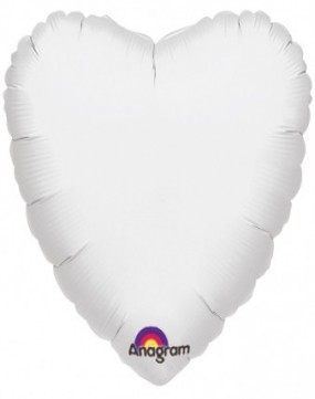White H 18" Foil Balloon in a Box